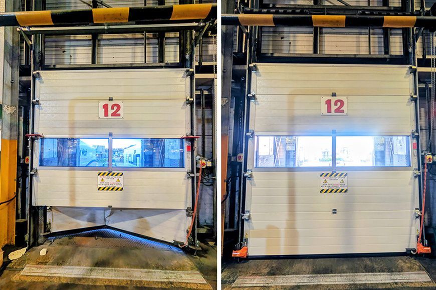 Loading bay door repair