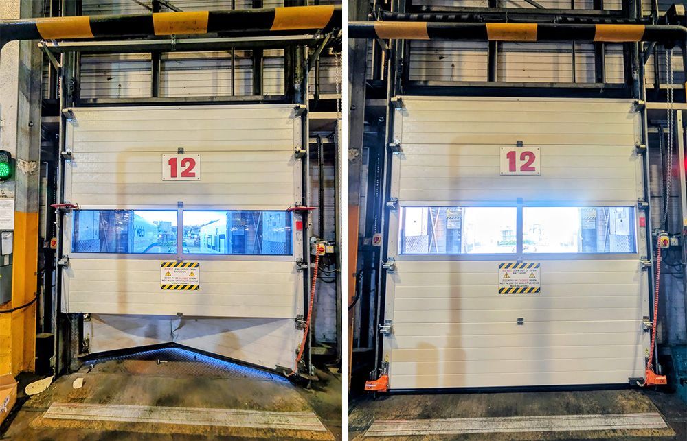 Overhead sectional door repair