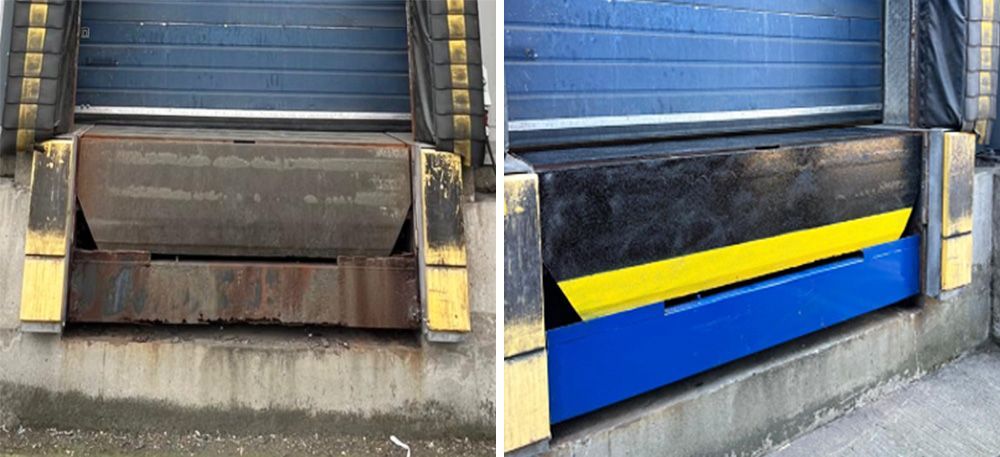 Dock leveller repair follow insurance inspection