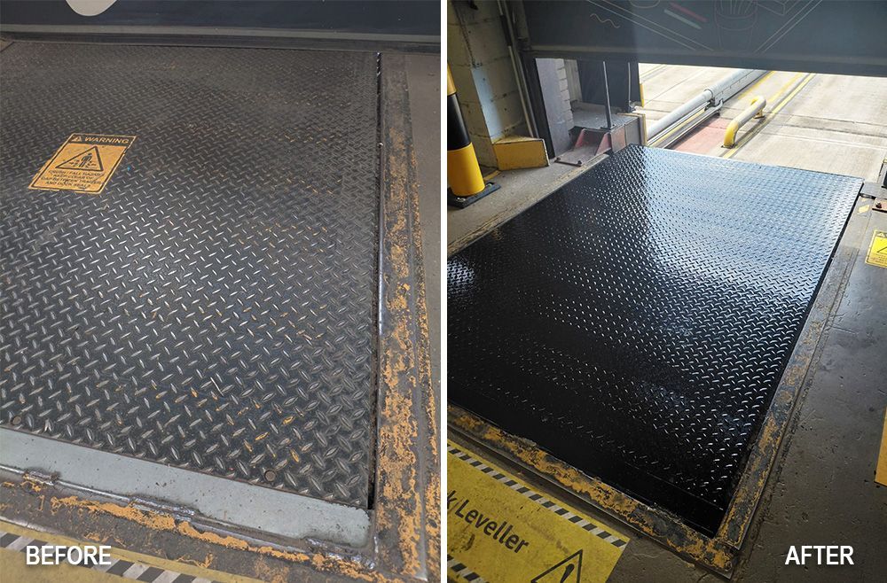 Stertil Stokvis dock leveller R12 anti-slip coating